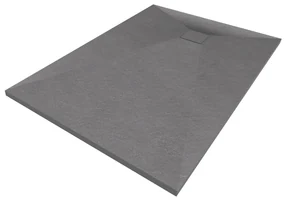 Erga Oldaf, SMC obdĺžniková sprchová vanička 120 x 80 cm, šedá matná, ERG-GMA-OL-80120G