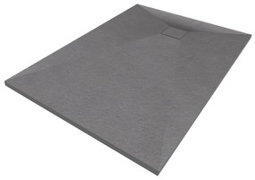 Erga Oldaf, SMC obdĺžniková sprchová vanička 120 x 80 cm, šedá matná, ERG-GMA-OL-80120G