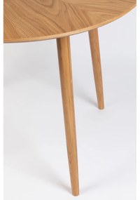 Okrúhly jedálenský stôl s doskou v dubovom dekore ø 120 cm Fabio – White Label