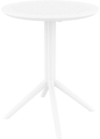 SKY FOLDING Ø60 sklopný záhradný stôl white
