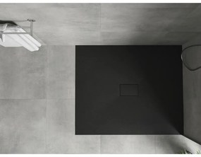 Mexen Hugo, SMC obdĺžniková sprchová vanička 130 x 100 cm, čierna matná, 42701013