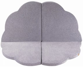 Penová hracia podložka mráčik: svetlosivá