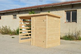 domceknazahradu.sk - Dreváreň so záhradným domčekom 3-Kubík, farba natur, (1,35 × 2,7 m), DREVNIK3