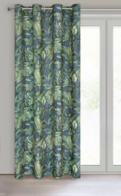 ZATEMŇOVACÍ ZÁVES NA KRÚŽKOCH KLARA 140X250 CM LISTY