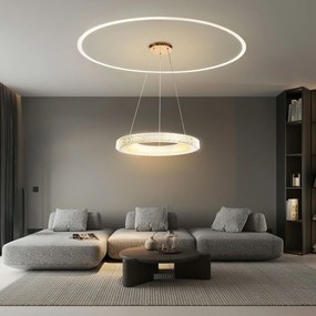 Toolight Toolight, LED stropné svietidlo 60cm MS002-CP, ružové zlato, OSW-09611