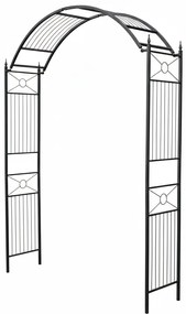 Oblúk na ruže Flexi s nastaviteľnou šírkou - Čierna