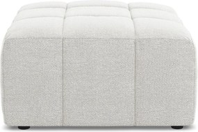 Biela podnožka z textílie buklé Aloha – Makamii