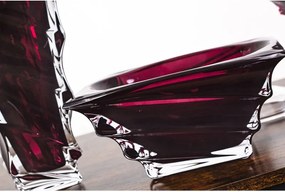 KRIŠTÁĽOVÁ MISKA BOHEMIA CASABLANCA BURGUNDY 280MM