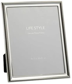 Strieborný fotorámček Lifestyle L - 23 * 1 * 28 cm