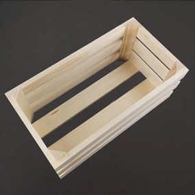 AMADEA Drevený obal s kvetináči s motívom čipky, 32x17x15cm Český výrobok