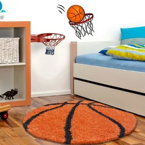 Detský koberec Fun oranžová lopta, kruh
