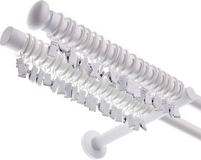 Dvojitá garniža Modern white matt 200 cm