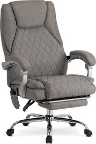 Masážne kancelárske kreslo GIORGIO, sivá tkanina