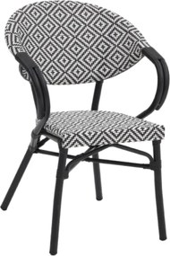 VENUS záhradná stolička s podrúčkami blue