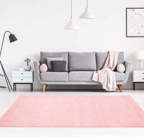 Dekorstudio Moderný koberec MODA SOFT - Ružový Rozmer koberca: 140x200cm