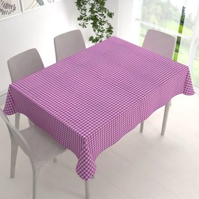 Biante Bavlnený obdĺžnikový obrus Olivia OL-020 Fialová kocka malá 80x120 cm