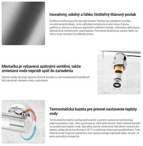 Deante Cascada, nástenná vaňová batéria s otočnou výlevkou, titánová, DEA-BCH_D1BT