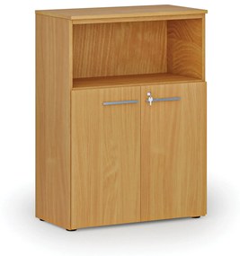 Kombinovaná kancelárska skriňa PRIMO WOOD, 1087 x 800 x 420 mm, buk