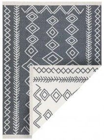 Koberec TWIN 23000 Boho, romby antracit / krém
