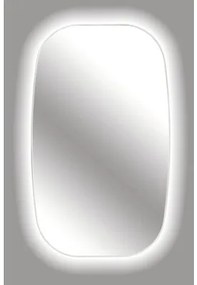 LED kúpeľňové zrkadlo Retro Line 100x60 cm biely rám