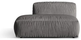 Sivý zamatový modul pohovky (ľavý roh) Martina – Micadoni