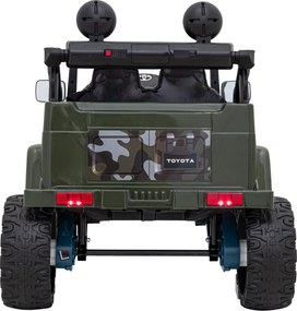 Ramiz Toyota FJ Cruiser pre deti Moro + diaľkové ovládanie + pohon 4x4 + LED audio + EVA + pomalý štart