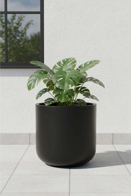 Kvetináč CHICO, sklolaminát, priemer 40 cm, antracit