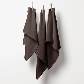 Biante Mušelínová plienka/dečka Nature MSN-069 Kakaovo hnedá - ZVÝHODNENÁ SADA 3 KS 100x100 cm - Sada 3 ks