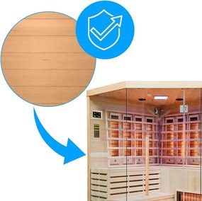 BPS-koupelny Infrasauna Relax HYD-3945 180x180, 5-6 osôb