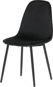 Jedálenská stolička látka/kov CT-V2971 Farba: Čierna