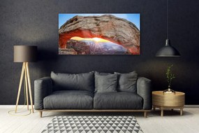 Obraz plexi Skala slnko krajina 120x60 cm