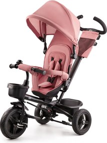Detská trojkolka s otočným sedadlom, ružová