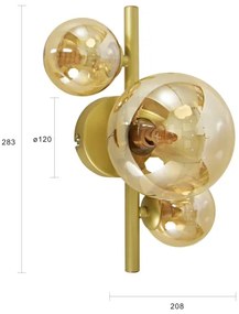 Brilagi - LED Nástenné svietidlo MILLA 3xG9/3W/230V zlatá