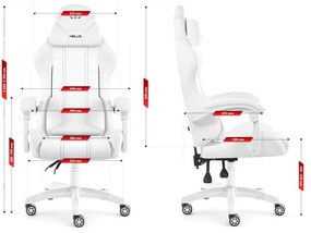 Ergonomické herné kreslo HC-1014 - biele