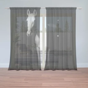 Sablio Záclony Kôň v tieni : 2ks 150x250cm