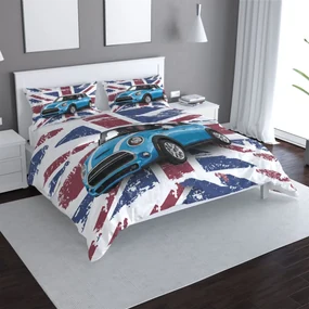 Sablio Obliečky Mini sedan Britská vlajka - 140x200 / 90x70