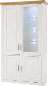 XXXLutz VITRÍNA, farba duba, farba pínie, 118/210/40 cm Livetastic - Sklenené vitríny - 001700019903