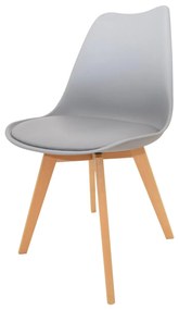 Plastová jídelní židle EMMA šedá