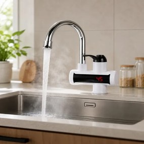 Prietokový ohrievač vody 3000 W s LCD displejom PW15419
