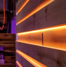BERGE LED pásik COB Neon 24V - 480D - 9W/m - IP20 - 5m - 990lm - teplá farba