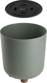 PLASTOVÝ KVETINÁČ TERRA 19,5X21 CM MÄTOVÁ