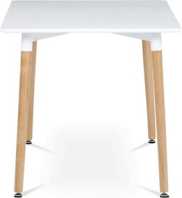 Jedálenský stôl DT-304 biely / naturálny