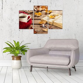 Obraz - Jesenná šálka čaju (90x60 cm)