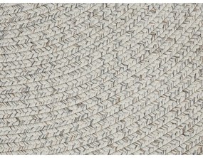 Biely/béžový okrúhly vonkajší koberec ø 150 cm - NORTHRUGS