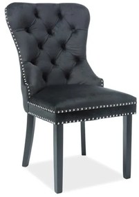 Luxusná jedálenská stolička BARON čierna