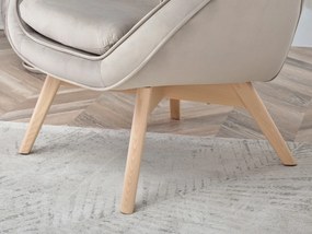 Relaxačné kreslo Merch (béžová). Akcia -21%. Vlastná spoľahlivá doprava až k Vám domov. 1136112