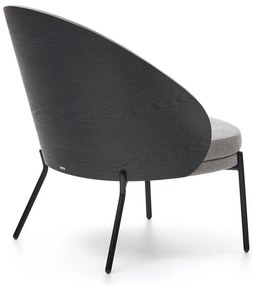 Čierno-sivé kreslo Eamy – Kave Home