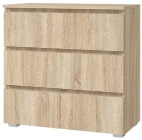 Komoda FlexiLine, 80 cm, farba dub sonoma