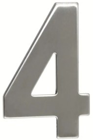 Domové číslo "4", RN.95L, nerez