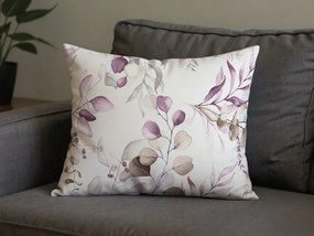 Sada 2 ks dekoračných obliečok na vankúš z mikrovlákna FLORANY 50x70 cm, biela